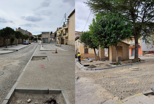 La finalización de la renovación de la calle Huesca de Zuera dará paso a un intenso año de obras para rematar los planes del mandato